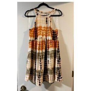 HAPTICS Tie Dye Tiered Babydoll Dress
